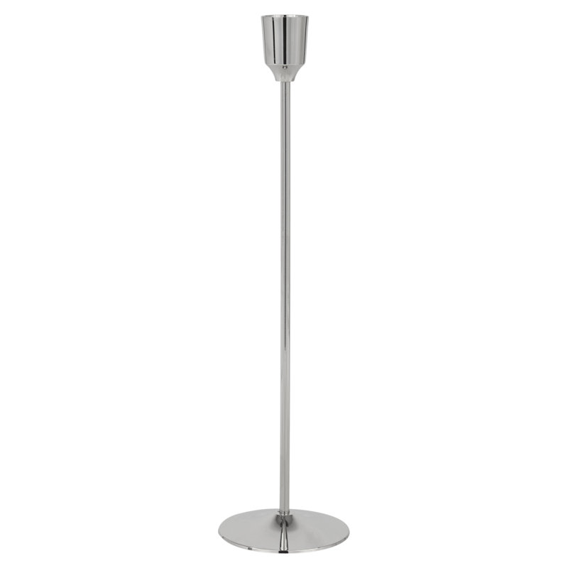 Metal Candlestick, 30cm H x 7.5cm W x 7.5cm D
