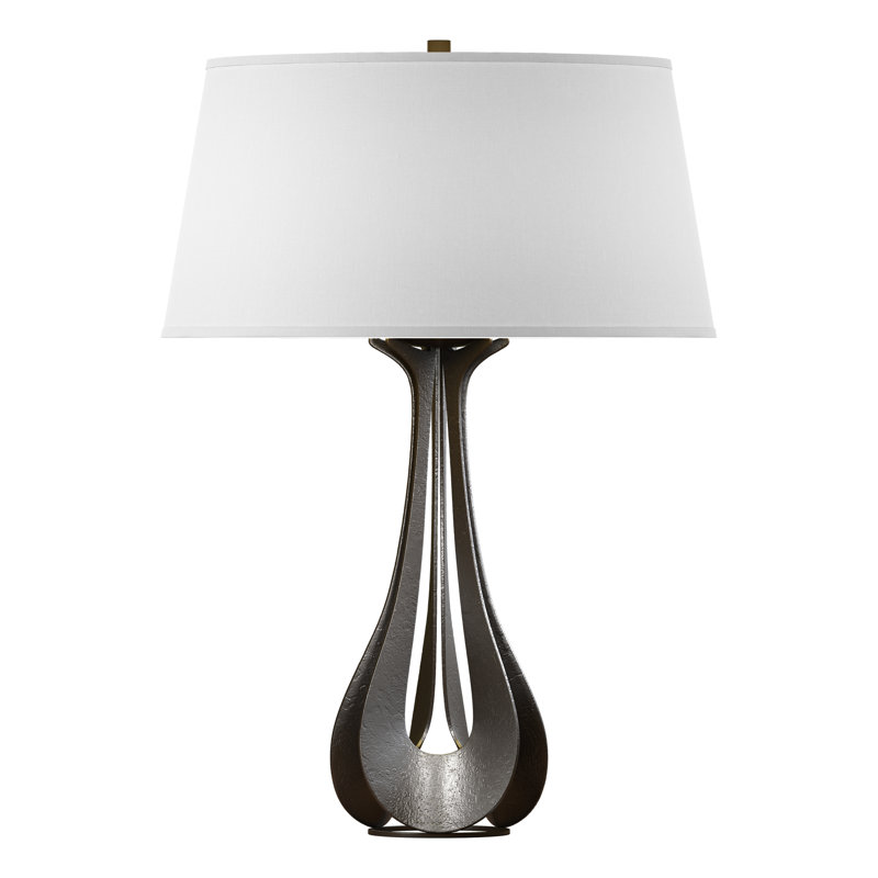 Lino 25.3" Table Lamp, Natural Anna, Oil Rubbed Bronze