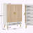 7-Tier Wooden Shoe Storage Cabinet with Adjustable Shelves-849960991