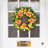 24" Spring Wreath for Front Door, Front Door Wreath with Bright Yellow and Orange Artificial Floral