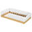 Twin Size Upholstered Platform Bed with Guardrail & Storage, Velvet Modern Wood Frame