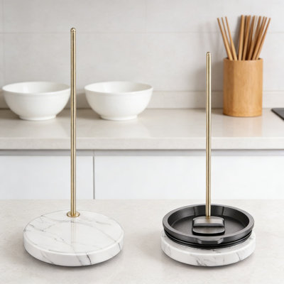 Organisateur de couvercles en acier inoxydable avec base en marbre