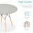 Fechter 4 - Person Four Leg Dining Set-774337153