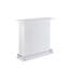 Table de bar à 6 tablettes au fini blanc ultrabrillant - accessoire fonctionnel et élégant pour un ajout chic