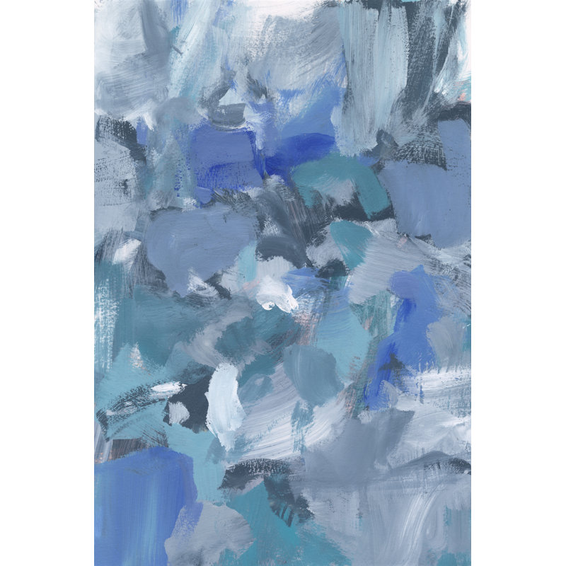 Deep Blue Hue II by Christina Long - Painting on Canvas, 122cm H x 81cm W, Wrapped Canvas