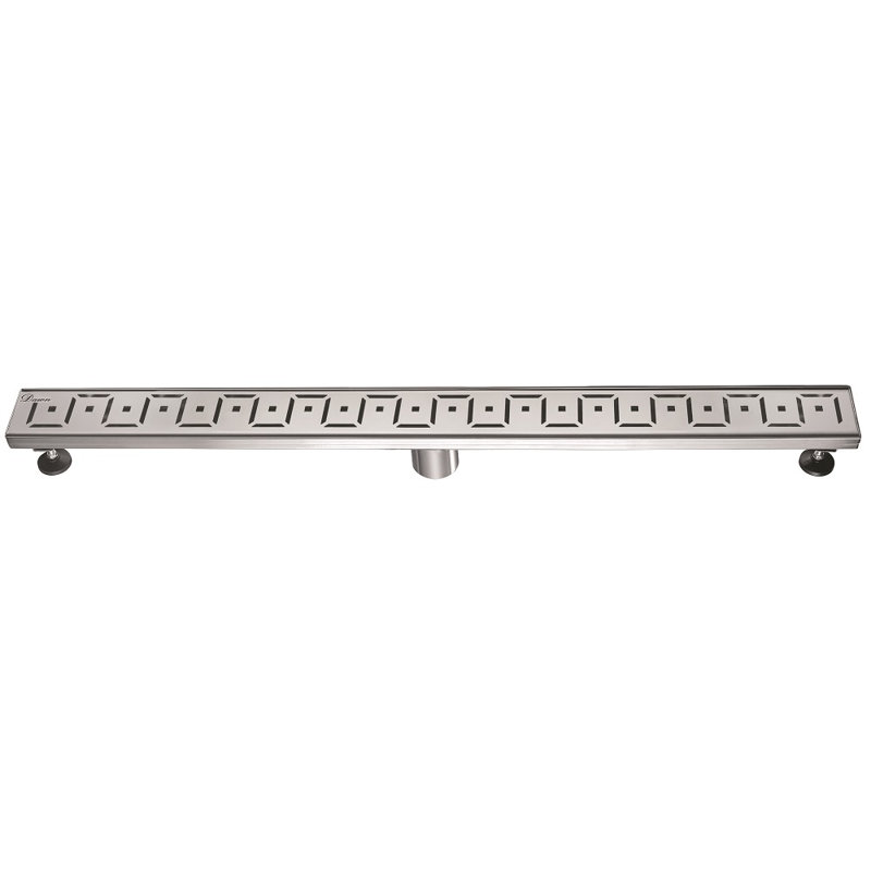 Congo-Chambeshi River Series 36 Inch Long Stainless Steel Linear Floor Shower Drain