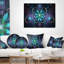 Coussin lombaire en fleur d’art digitale