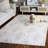 Faust 405 Hand Tufted Wool/Viscose/Cotton Damask Rug in Light Gray/Blue-2099522002