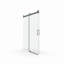 Porte de douche coulissante simple sans cadre à fermeture en douceur de 56 à 60 po x H 76 po, verre trempé de 3/8 po (10 mm) avec nano-revêtement facile à nettoyer