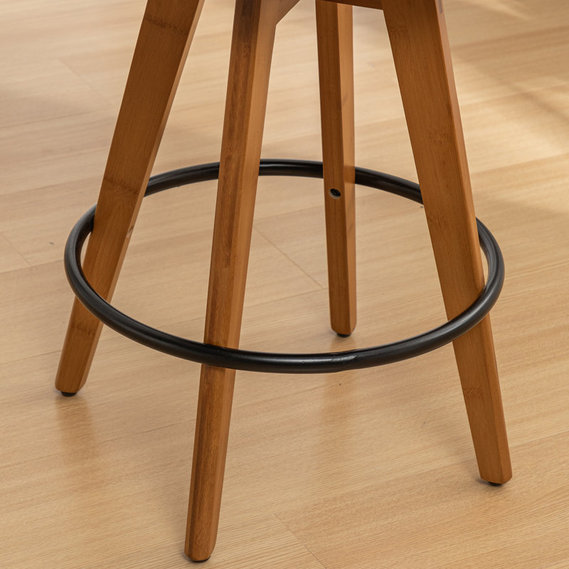 Swivel Stool (Set of 4), Counter Stool (26.37" Seat Height), Beige