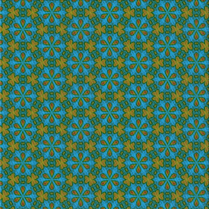 Tapis de zone verte à motif, Carré 3 pi