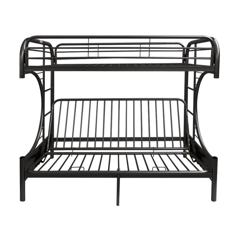 ACME Eclipse Futon Audeliz (Twin XL/Queen), Black, Black, Twin Over Queen