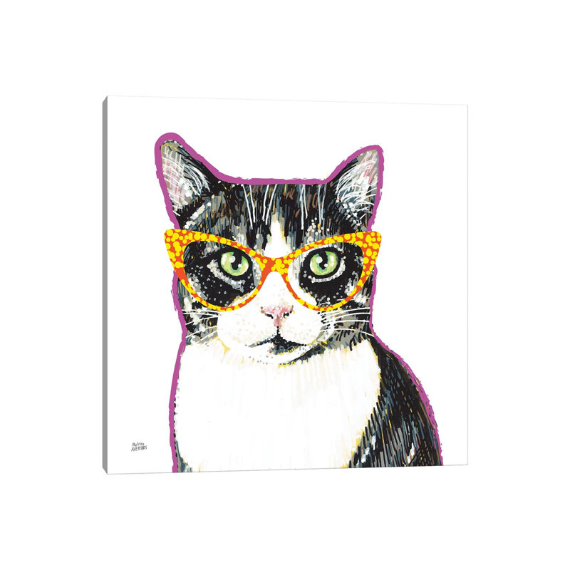Bespectacled Pet III by Melissa Averinos - Wrapped Canvas Print, 45.72 cm H x 45.72 cm W x 1.91 cm D