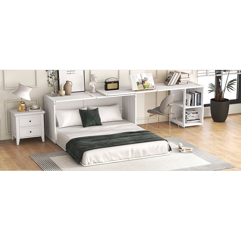 Lit escamotable avec bureau rotatif Murphy