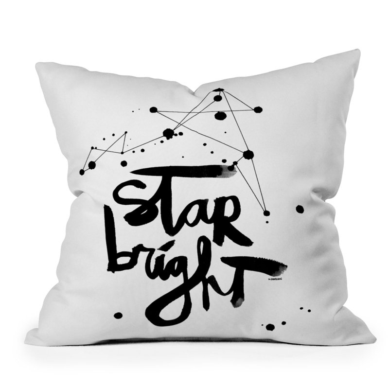 Star Bright Outdoor Square Pillow Cover & Insert, 16" x 16"