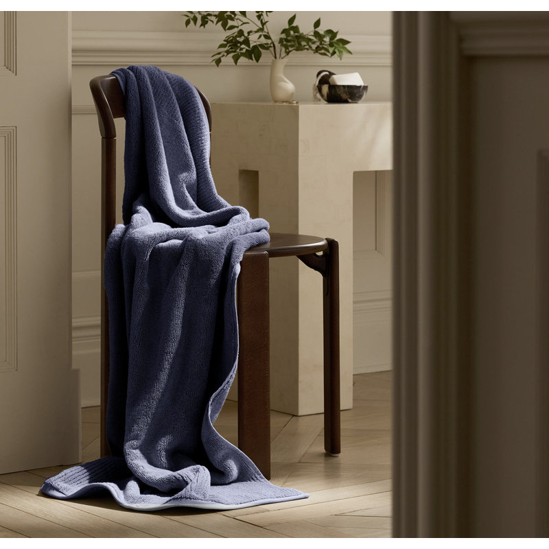 Turkish Ultra Plush Towel Set, Coastal Navy, 6 Pieces: 2 Bath Towel, 2 Washcloth, 2 Hand Towel
