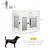 Versatile Dog Crate Furniture with Soft Cushion and Drawer for Small Dogs