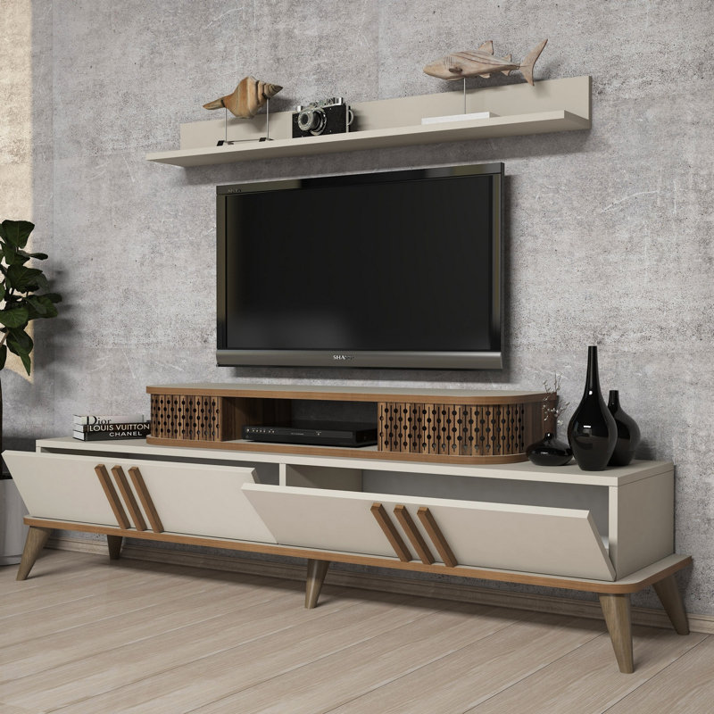 Dawna Entertainment Unit for TVs up to 75", Cream