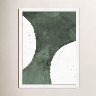 Green Moon Painting by Oliver Gal