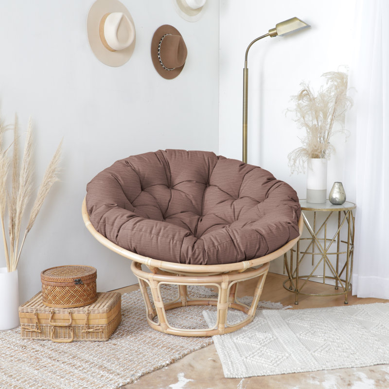 Coussin intérieur / extérieur Sunbrella Papasan, Rose, L 48 po x P 48 po, Velours