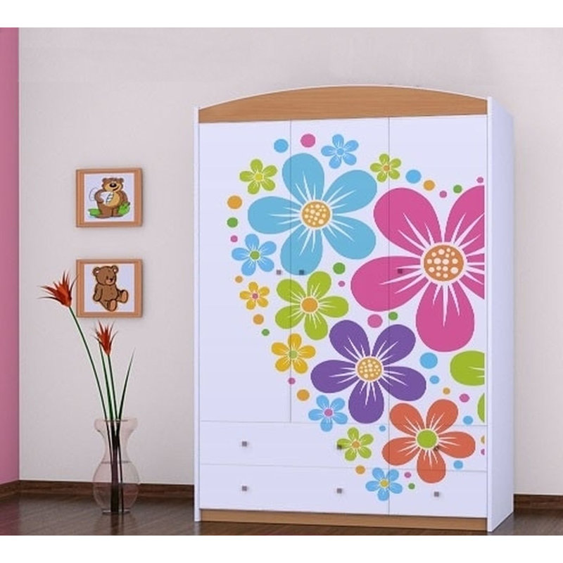 Lukas 3 Door Wardrobe, Brown