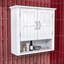 Armoire murale flottante avec tablettes réglables, unité de rangement peu encombrante pour la salle de bain-204922244