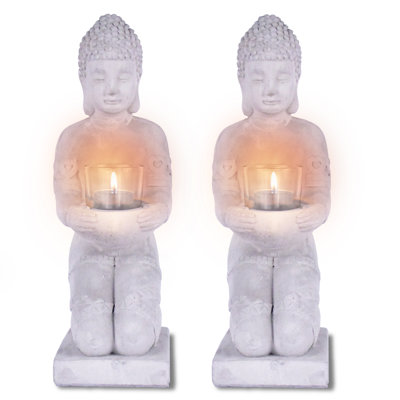 12.8 " Concrete Tealight Set of 2