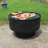 Outdoor Fire Pit with Grill, Fire Pit Table with Lid-711519800-691424153