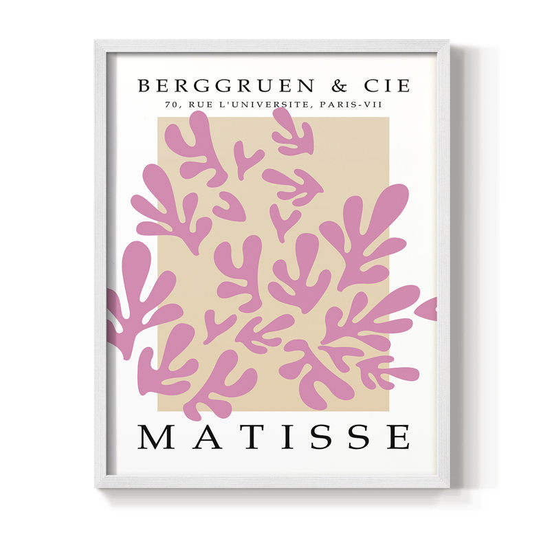 Matisse CEC XXXII, reproduction encadrée - bois massif, Blanc, H 28 po x l 22 po