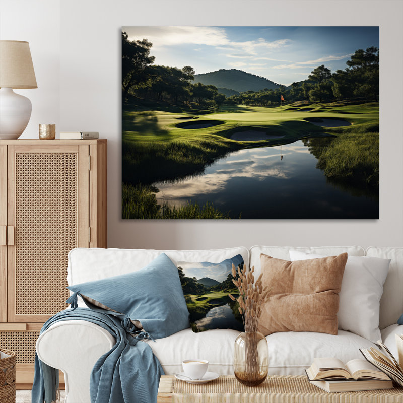 Golf Precision Filed - Sports Canvas Wall Art, Toile tendue, H 24 po x l 32 po x P 1 po