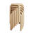 Natural Tone Mdf Stackable Backless Stools Set