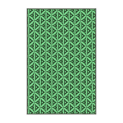 Tapis vert tissé à la machine