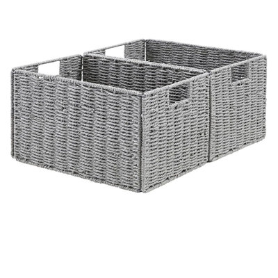 Wicker Storage Basket, Set of 2