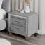 Velvet Solid Wood Nightstand-2053335450