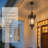 Regal Outdoor Pendant Light - Ornate Crown Motif, Clear Seeded Glass Shade, Weatherproof Metal Fixture