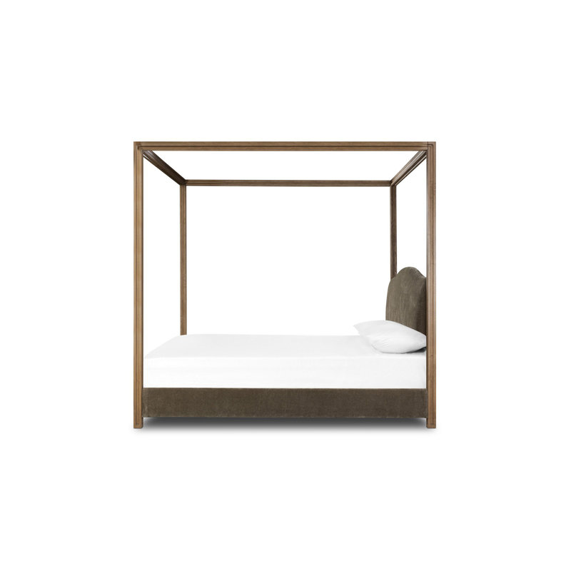 Jodie Canopy Bed-Malmo Olive, Queen