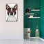 «Boston Terrier portant des lunettes de hipster» par Furbaby Affiliates, art mural sur toile-1367935642