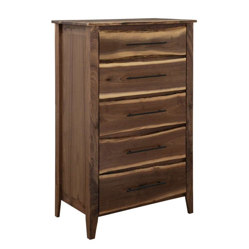 Fireside Lodge Heartland Walnut Five Drawer Chest - Value