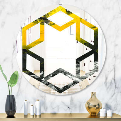 Miroir mural hexagonal éclectique Hexagon Star
