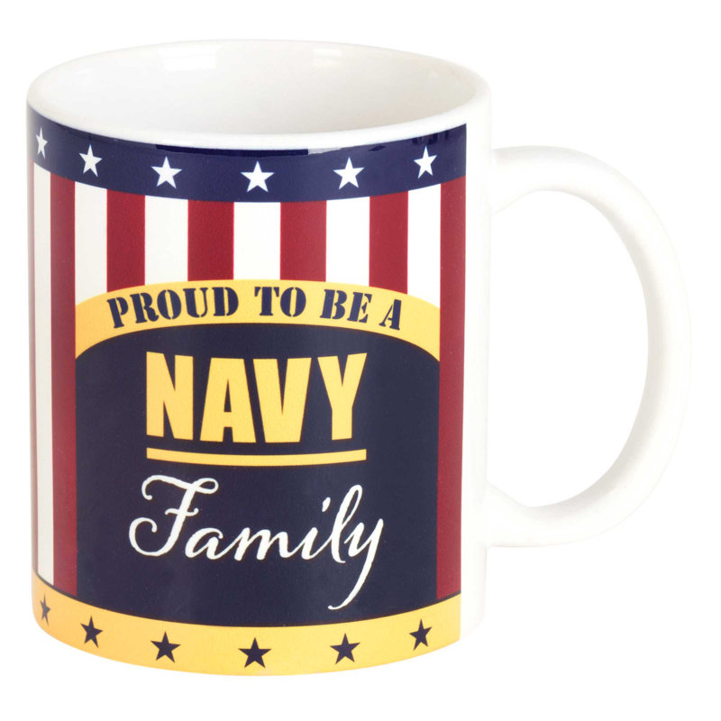 Tasse à café en céramique, Fier famille de la marine