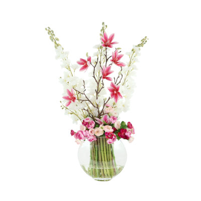 Delphinium and Ranunculus Arrangement