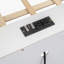 Lit simple superposé au-dessus de grand lit simple en bois avec armoires de rangement et ports USB-2137489293