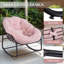 Chaise berçante surdimensionnée avec coussin-777503149
