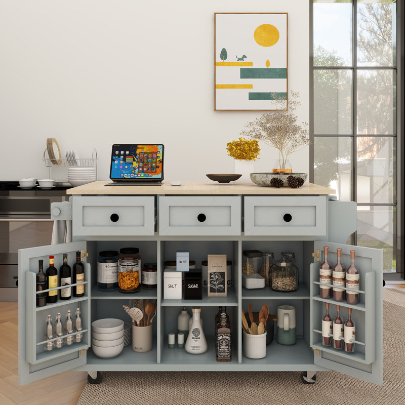 Sanye Accent Cabinet, Gray Blue