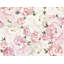 Papier peint floral rose doux et pivoine blanche-35820898