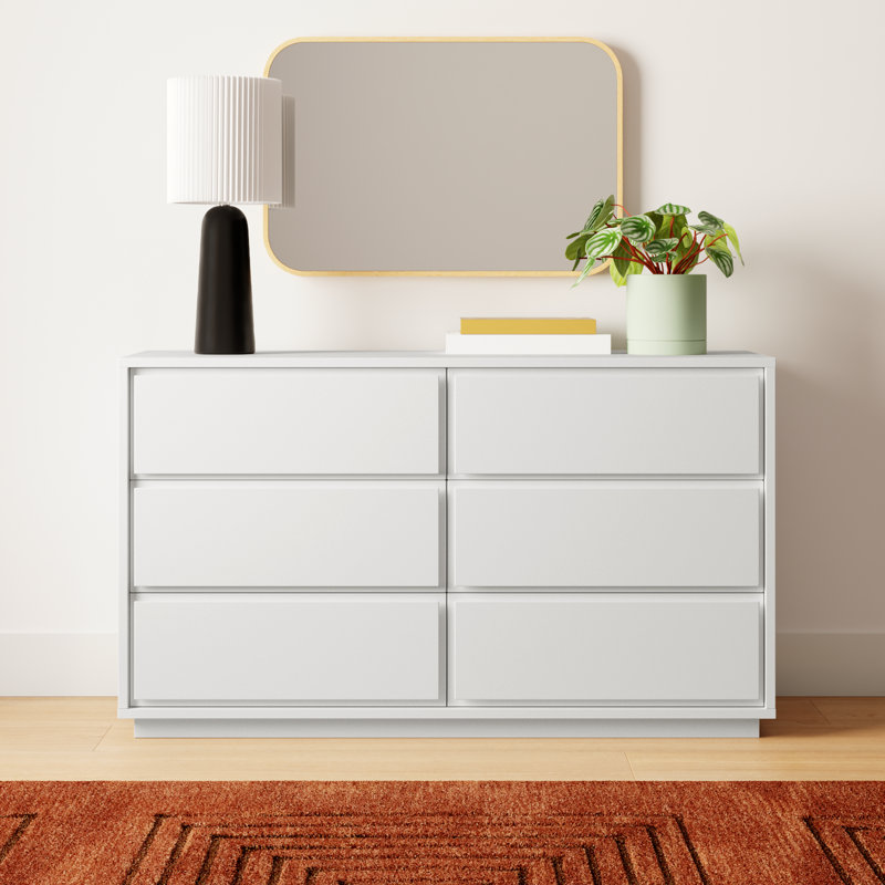 Carson 6-Drawer Sideboard, White