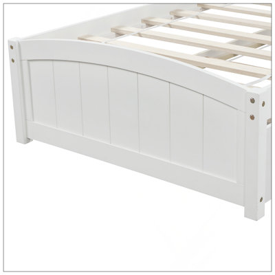 Lit plateforme simple avec lit gigogne