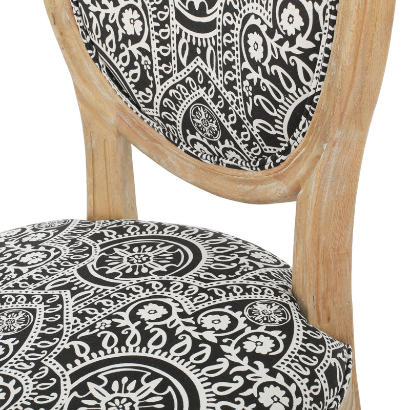 Chaise d'appoint Saratoga, Bleu / Beige, Bois