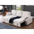 Marcello 91"W Beige Chenille Fabric Reversible Sleeper Sectional With Storage Chaise-495489914