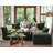 Merchelle 103' Wide Reversible Modern Modular Sectional Sofa With Storage Ottoman -Premium Chenille Fabric-813780999-832001663
